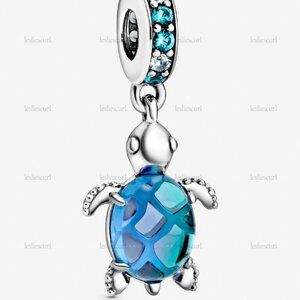 Pandora Murano Glass Sea Turtle Dangle Charm